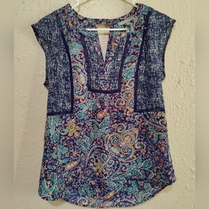 Daniel Rainn Salden Lattice Detail Blouse - S